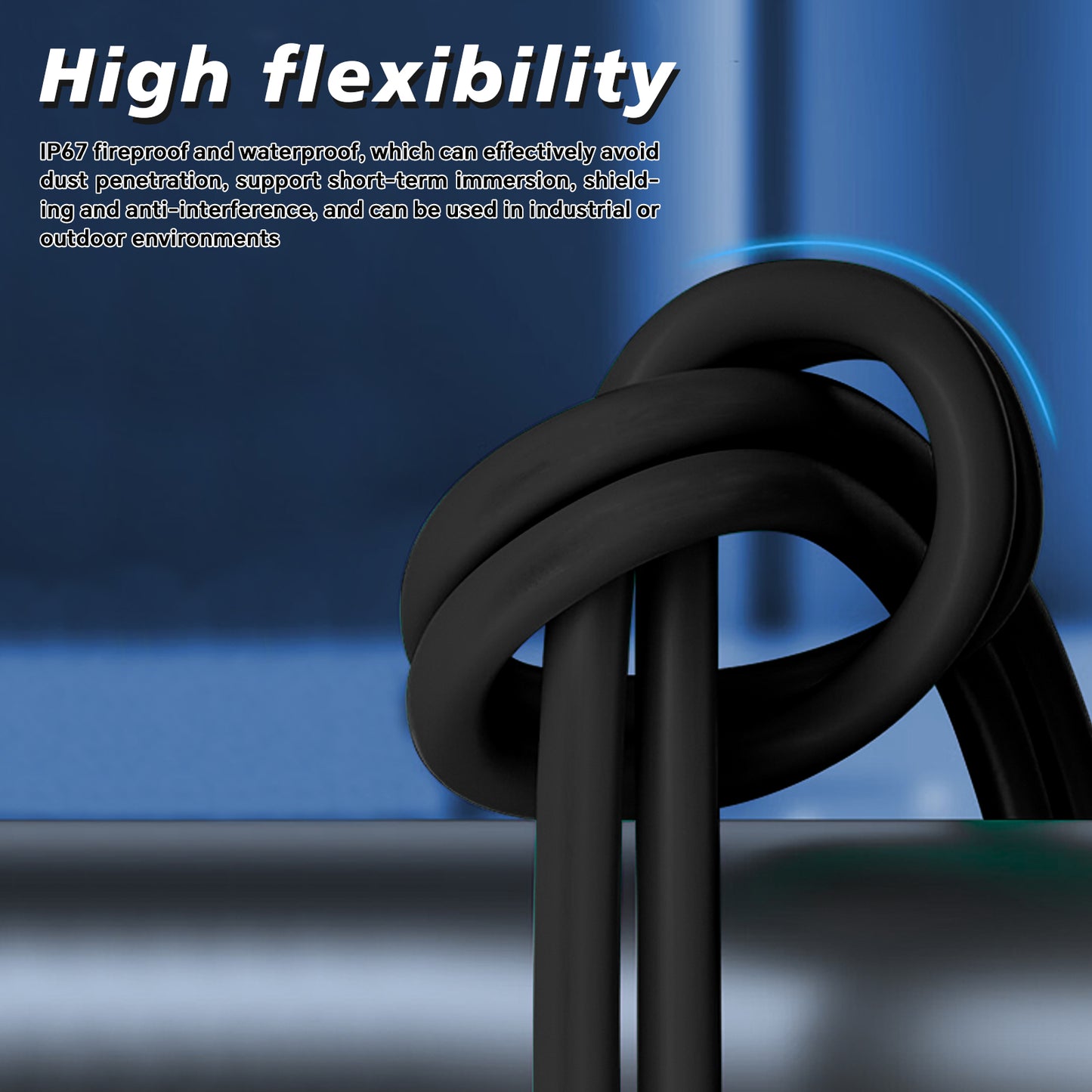 M12 A Coded 8 Pin to RJ45 Cable Cat5e Industrial Ethernet Shielded Cable M12 to RJ45 Sensor Actuator Cable for Cognex and Automation Application SFTP 26AWG 2M