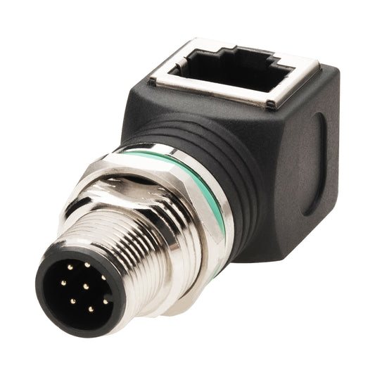LonlontyRJ45 to M12 8-Pin Connector Male, IP68 Waterproof, Shielded, 100% Connectivity