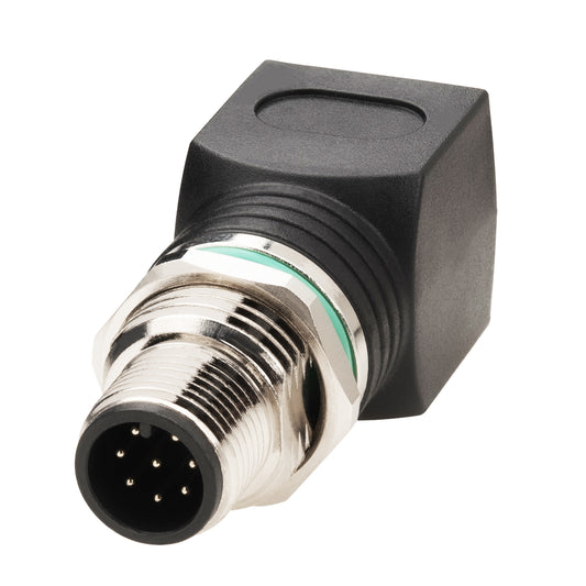 Lonlonty RJ45 to M12 8-Pin Connector Male, IP68 Waterproof, Shielded, 100% Connectivity