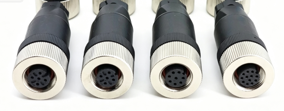 M12  Connector  4/5/8/12 Pin Male+Female 12 Sets Each