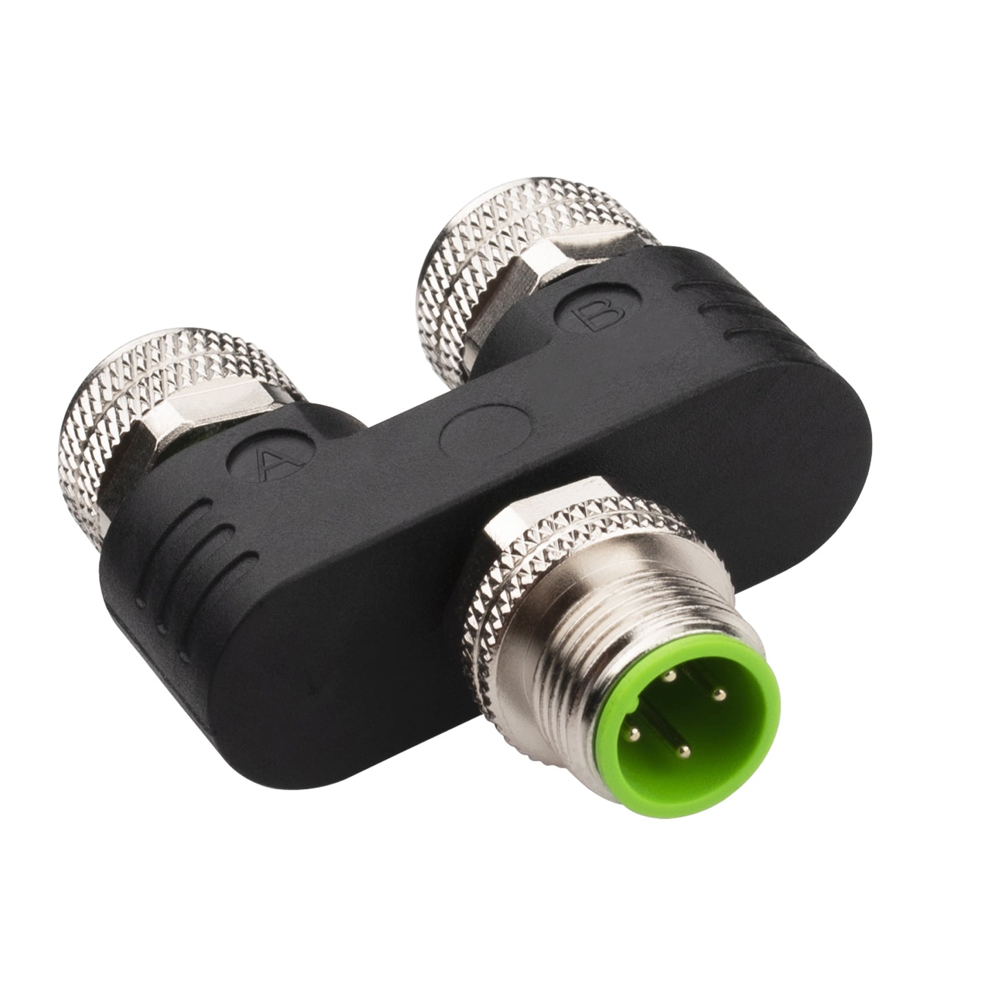 M12 Y Connector 4 Pin Male to Female A Code Unshiled Adapter Waterproof Female to Male 4 Pin M12 Waterproof Connector